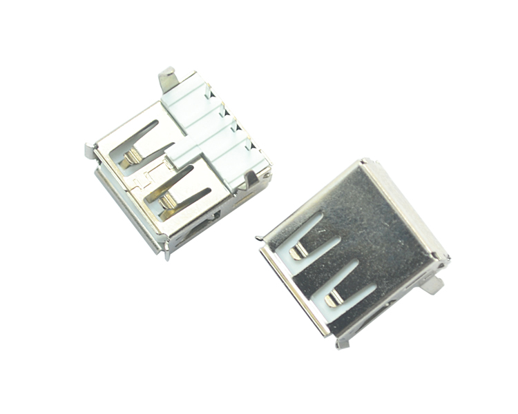 USB-A/F-4P90°白鐵連接器