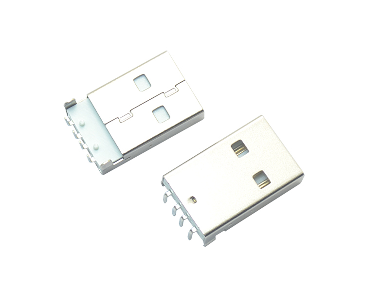 USB-AM-4P90°白鐵連接器
