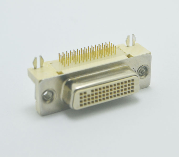 DVI 50P母頭90度插板連接器